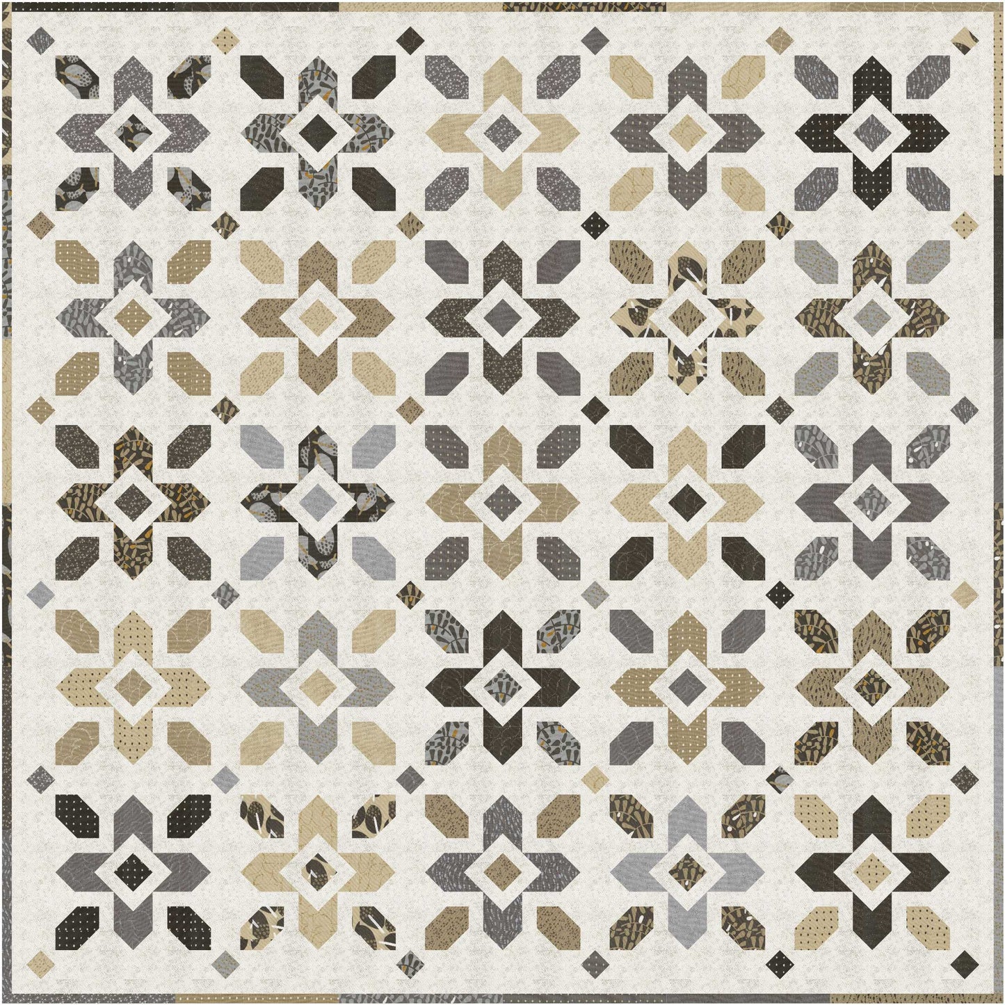 Mira by Zen Chic : Crossing Paths Quilt Kit