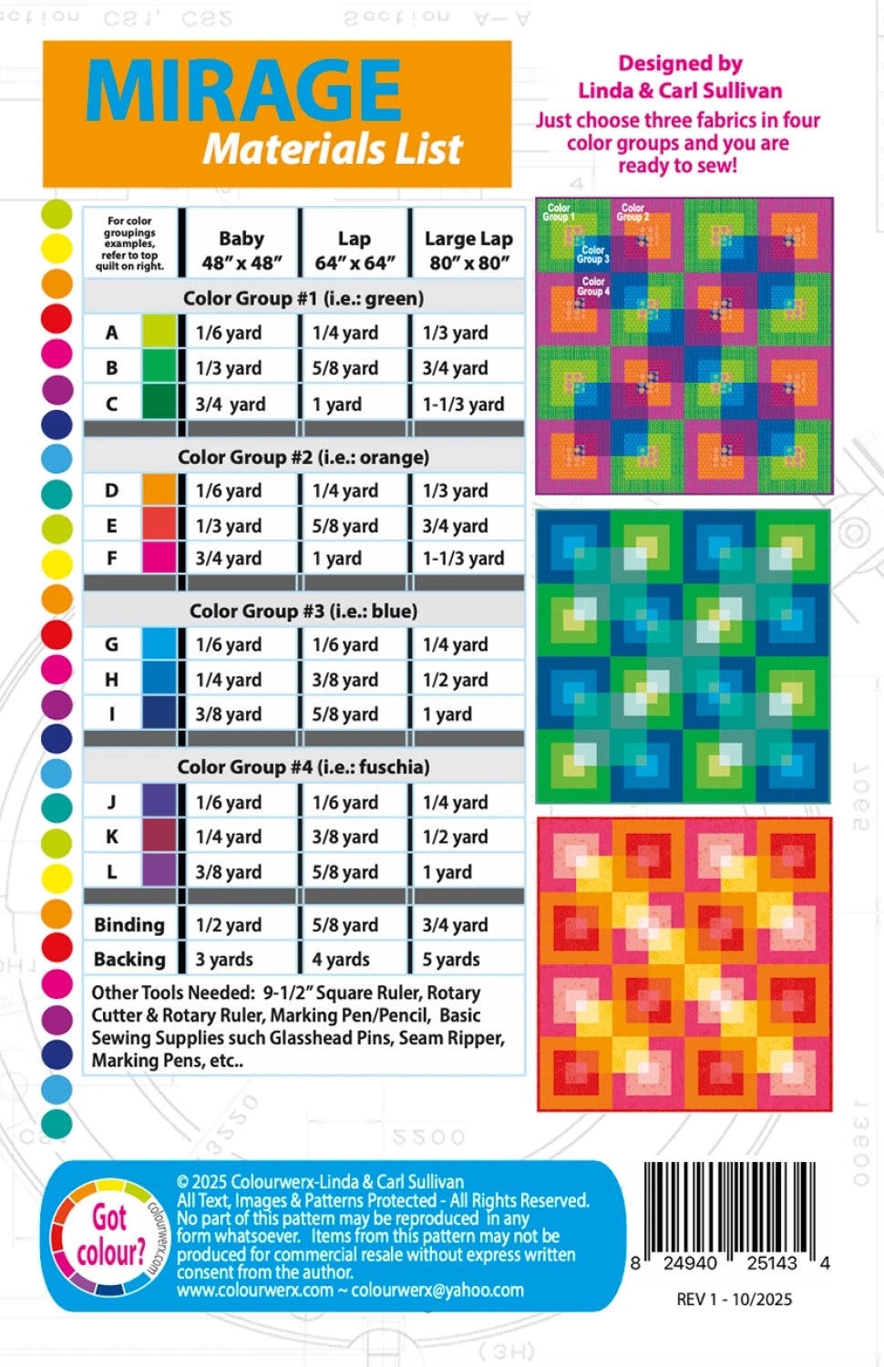Mirage Quilt Pattern by Colourwerx