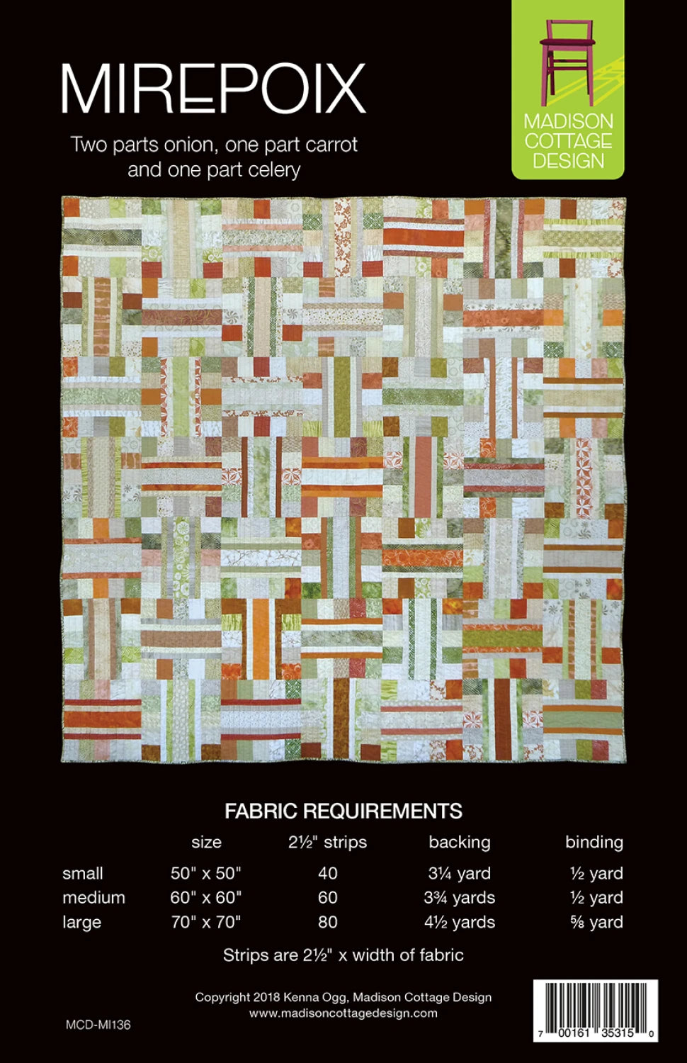 Mirepoix Quilt Pattern by Madison Cottage Design