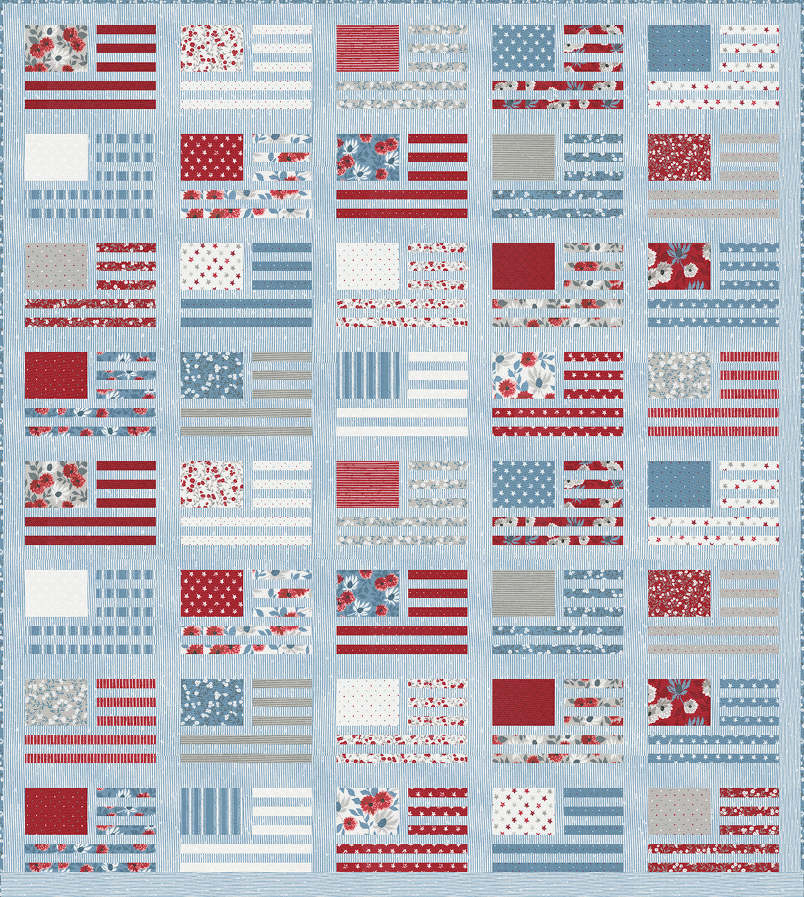 Miss Americana Quilt Pattern by Lella Boutique