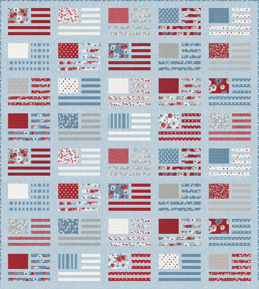 Miss Americana Quilt Pattern by Lella Boutique
