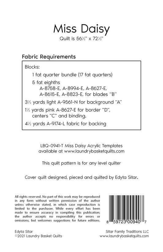 Miss Daisy # LBQ-0940-P - Special Order