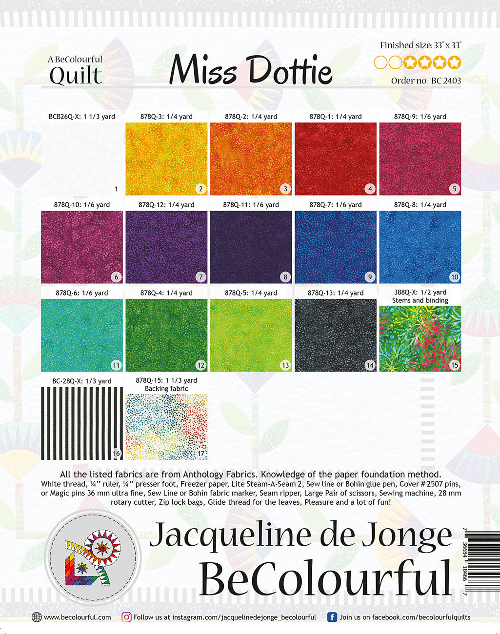 Miss Dottie # BC2403 - Special Order