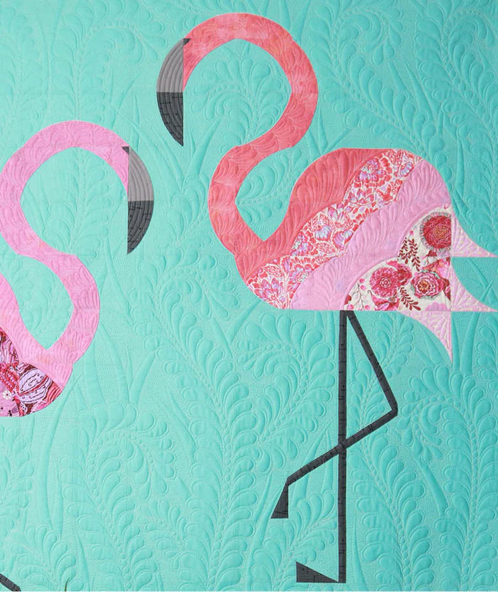 Mod Flamingos Quilt Pattern by Sew Kind of Wonderful