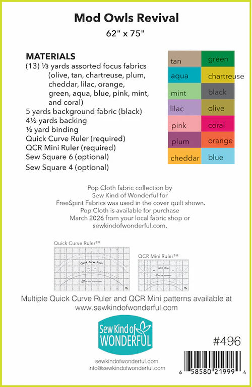 Mod Owls Revival Quilt Pattern by Sew Kind of Wonderful