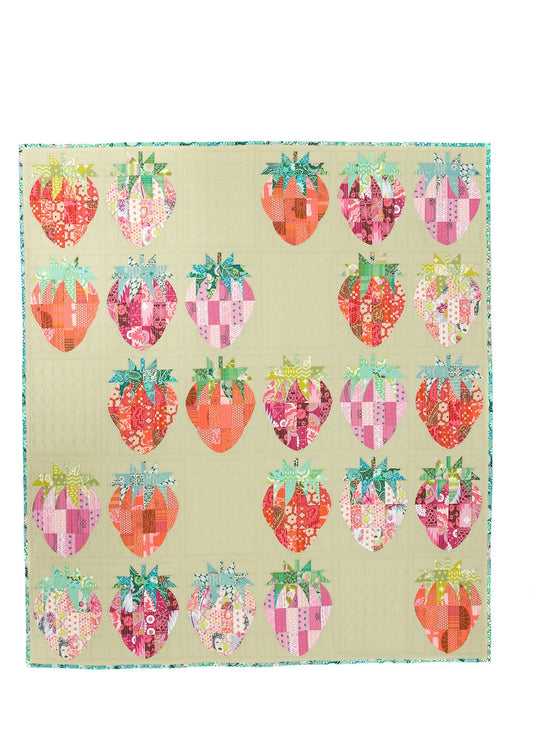Mod Strawberries Quilt Pattern by Sew Kind of Wonderful