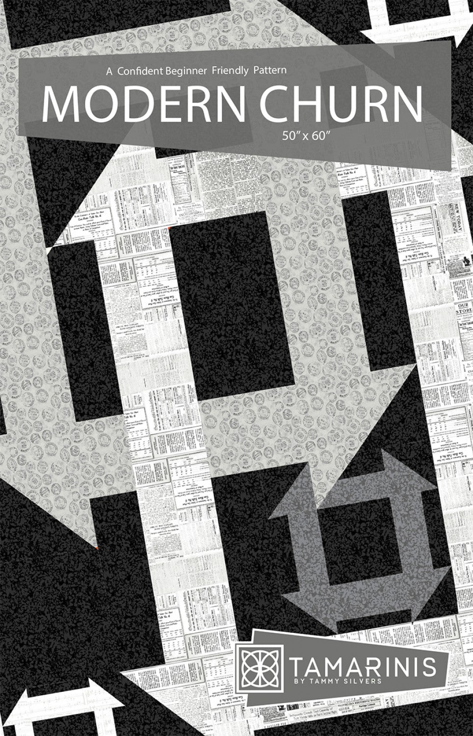 Modern Churn Quilt Pattern by Tamarinis