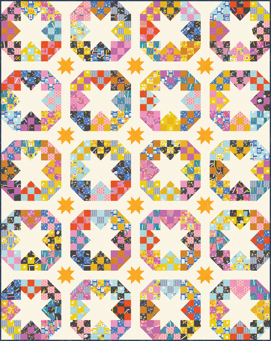 Salutations by Rashida Coleman-Hale - Disco Stars Quilt Kit - Light (Estimated Arrival - May 2025)