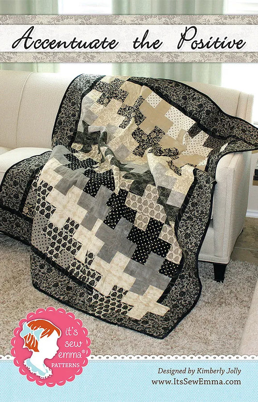 Monochrome Muse by Perfect Palette : Accentuate the Positive Quilt Reference