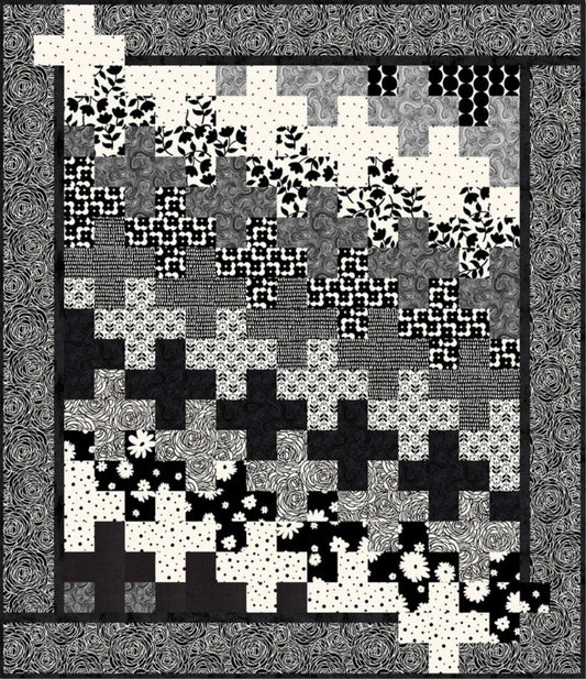 Monochrome Muse by Perfect Palette : Accentuate the Positive Quilt Reference