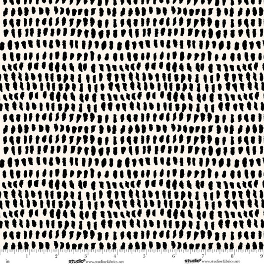 Monochrome Muse by Perfect Palette : Dashes Porcelain/Ebony 9152-39