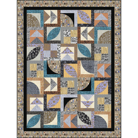 Moody Mod: Part 1 by Marcia Derse - Free PDF Abstract Quilt Pattern