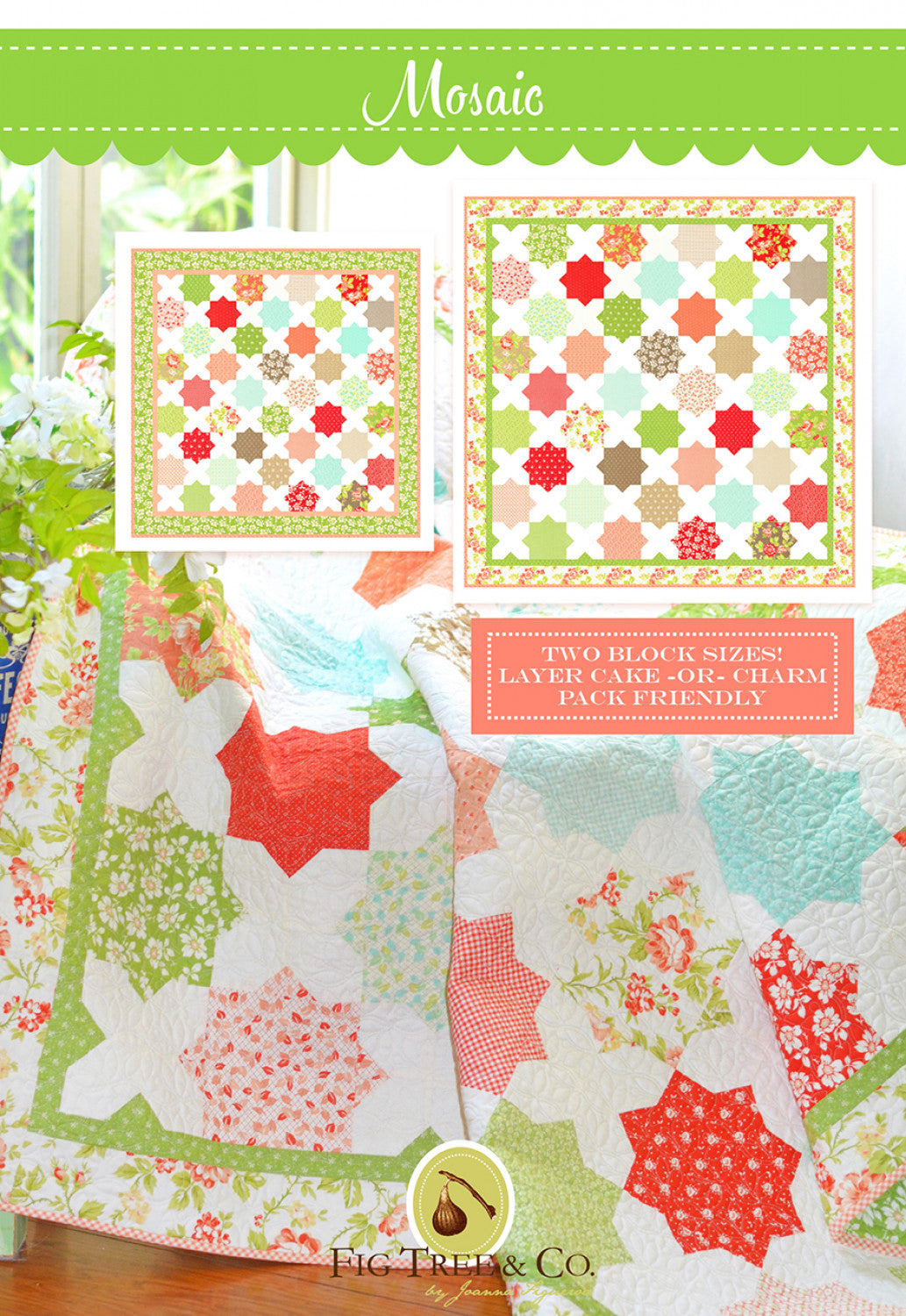 Mosaic Quilt Pattern by Fig Tree & Co.