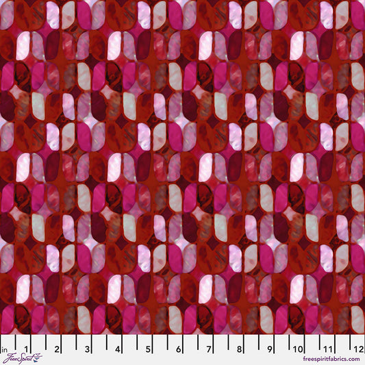 Mosaic by Billy Reue - Grisaille Scarlet PWWR042.SCARLET