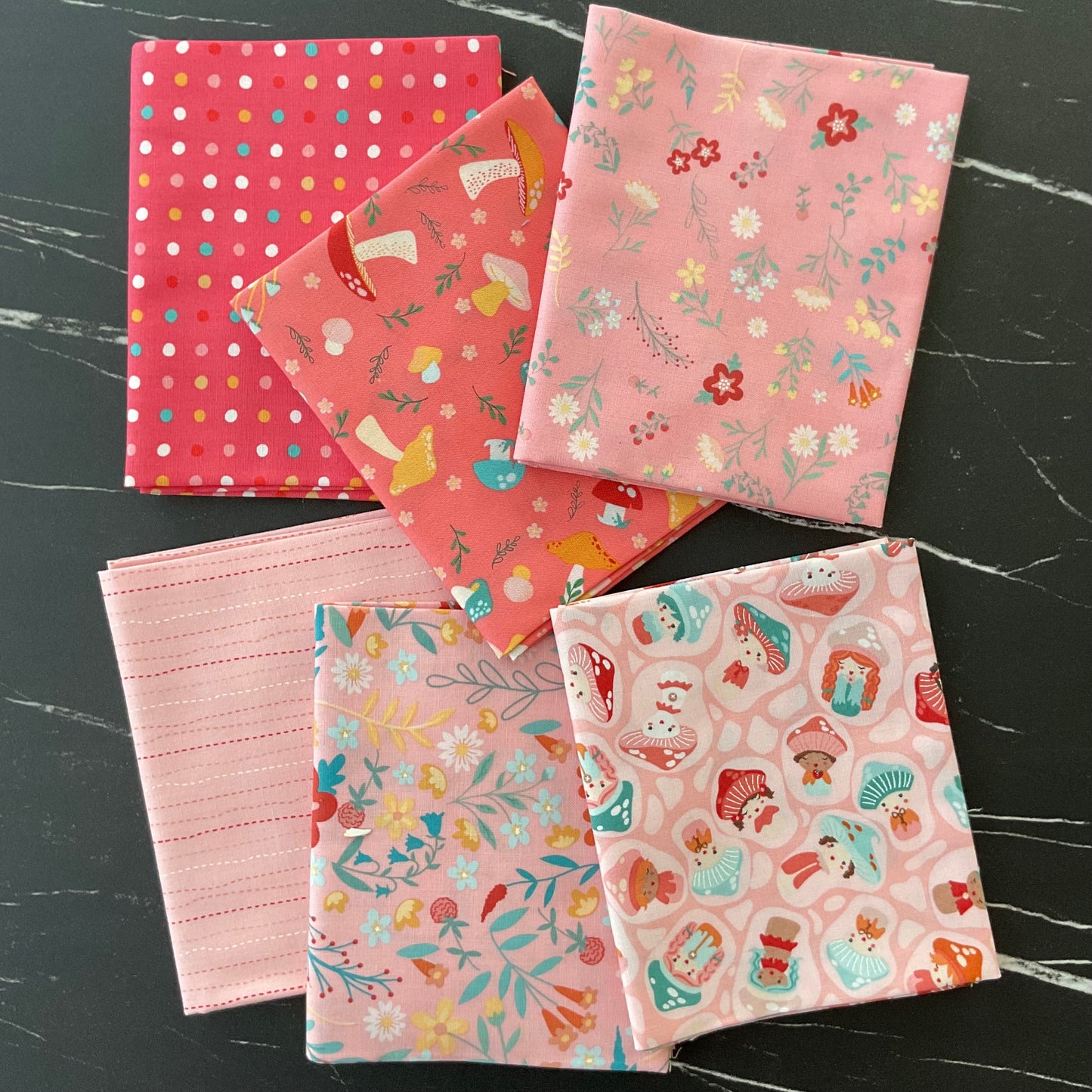 Mushroom Blooms by Poppie Cotton : Fabric Bundles