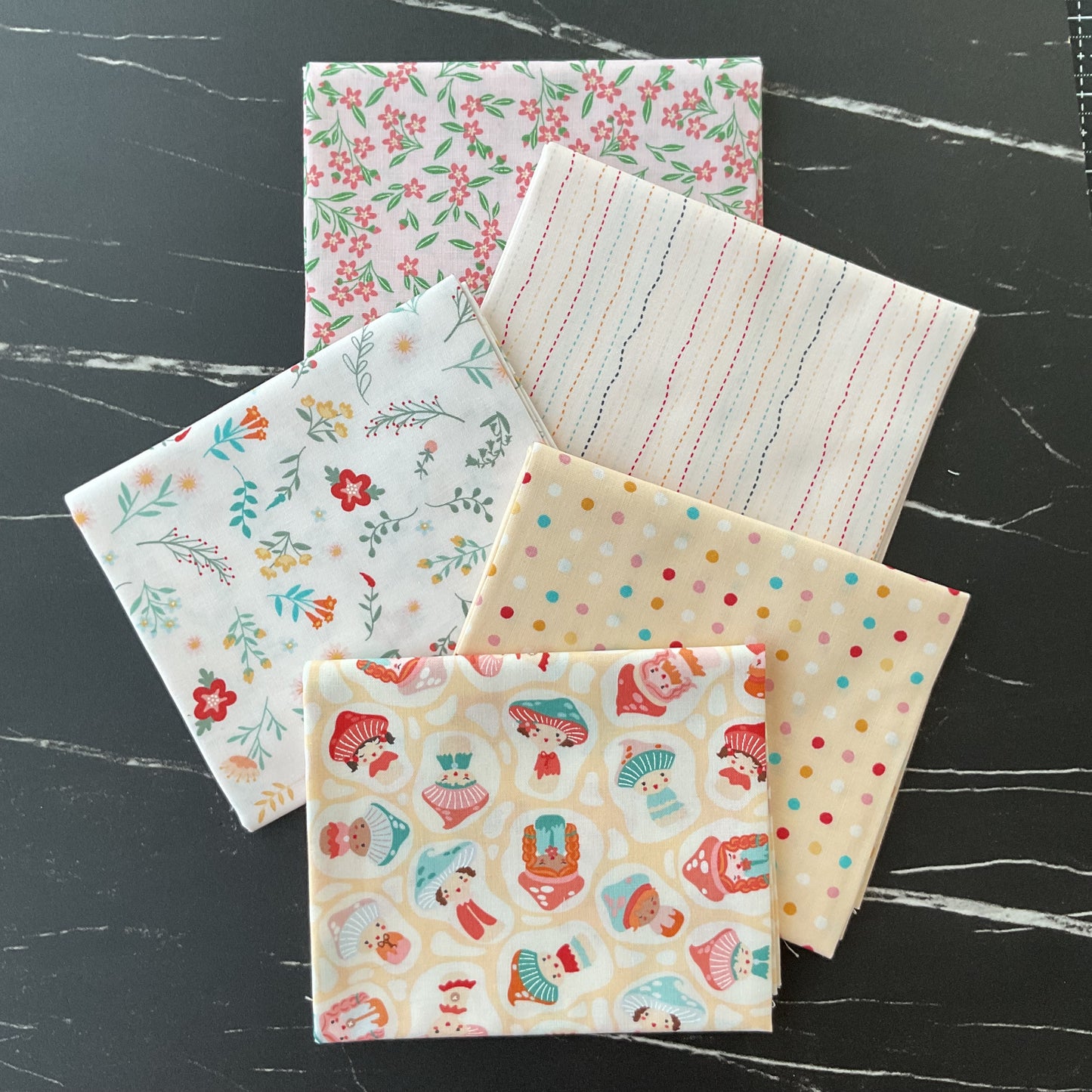 Mushroom Blooms by Poppie Cotton : Fabric Bundles