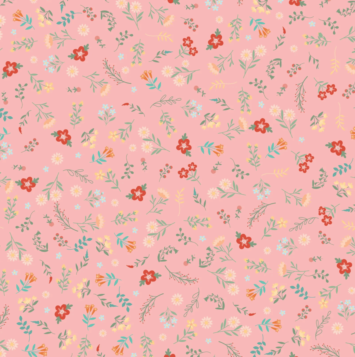 Mushroom Blooms by Poppie Cotton : Petals Pink