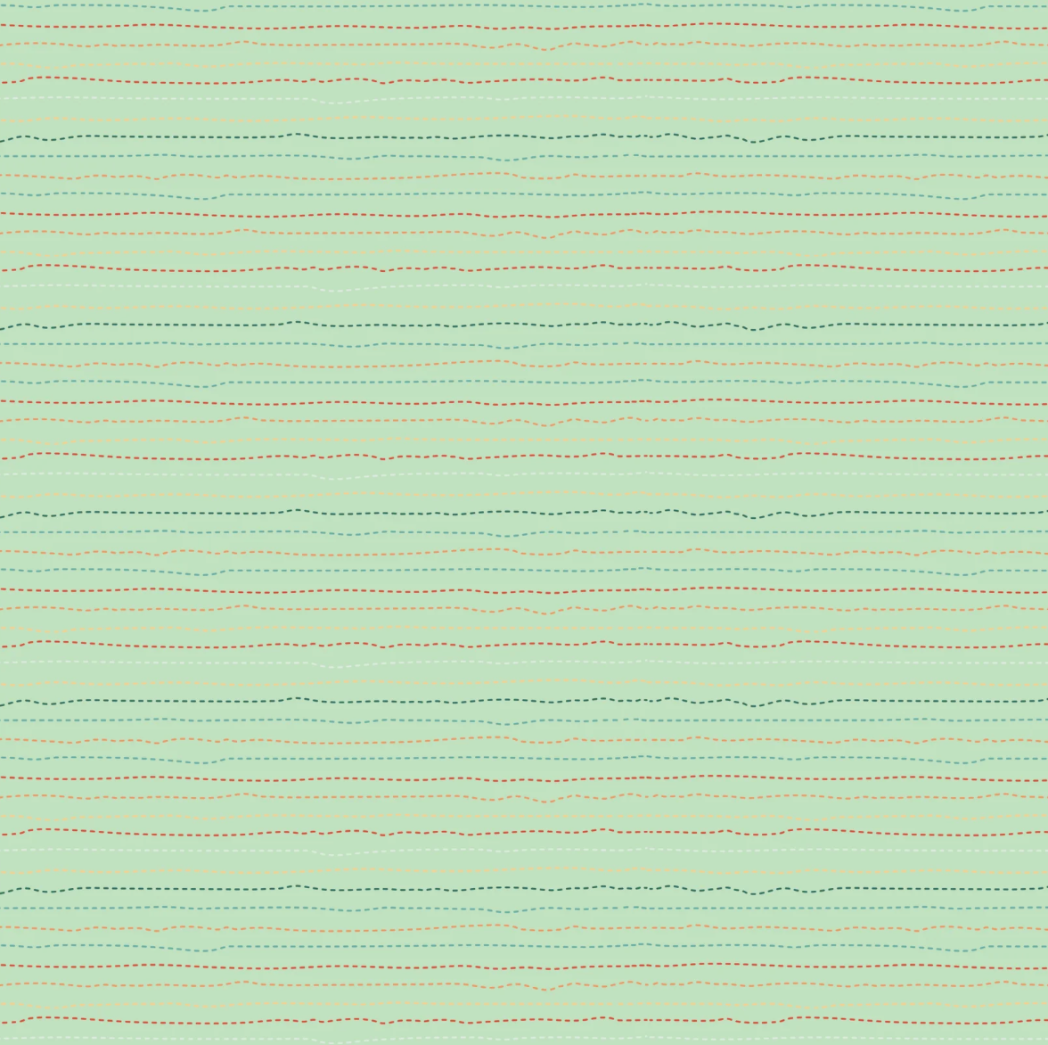 Mushroom Blooms by Poppie Cotton : Snail Trail Mint