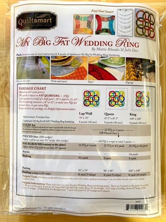 My Big Fat Easy Wedding Ring Pack by QuiltSmart