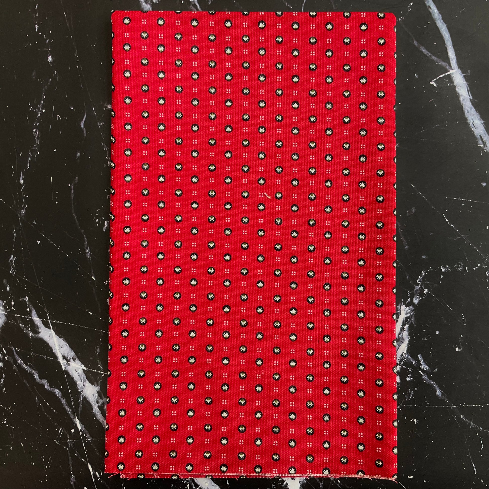 My Childhood Christmas by Stacy West - Ditsy Allover Red 1408-88