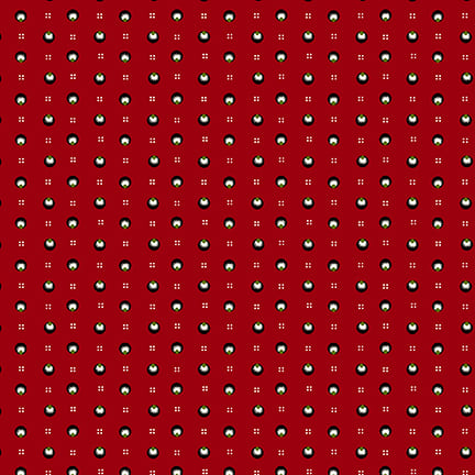 My Childhood Christmas by Stacy West - Ditsy Allover Red 1408-88