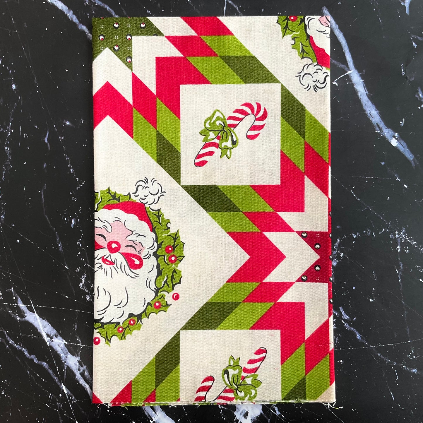 My Childhood Christmas by Stacy West -Patchwork Vintage Santas 1406-86