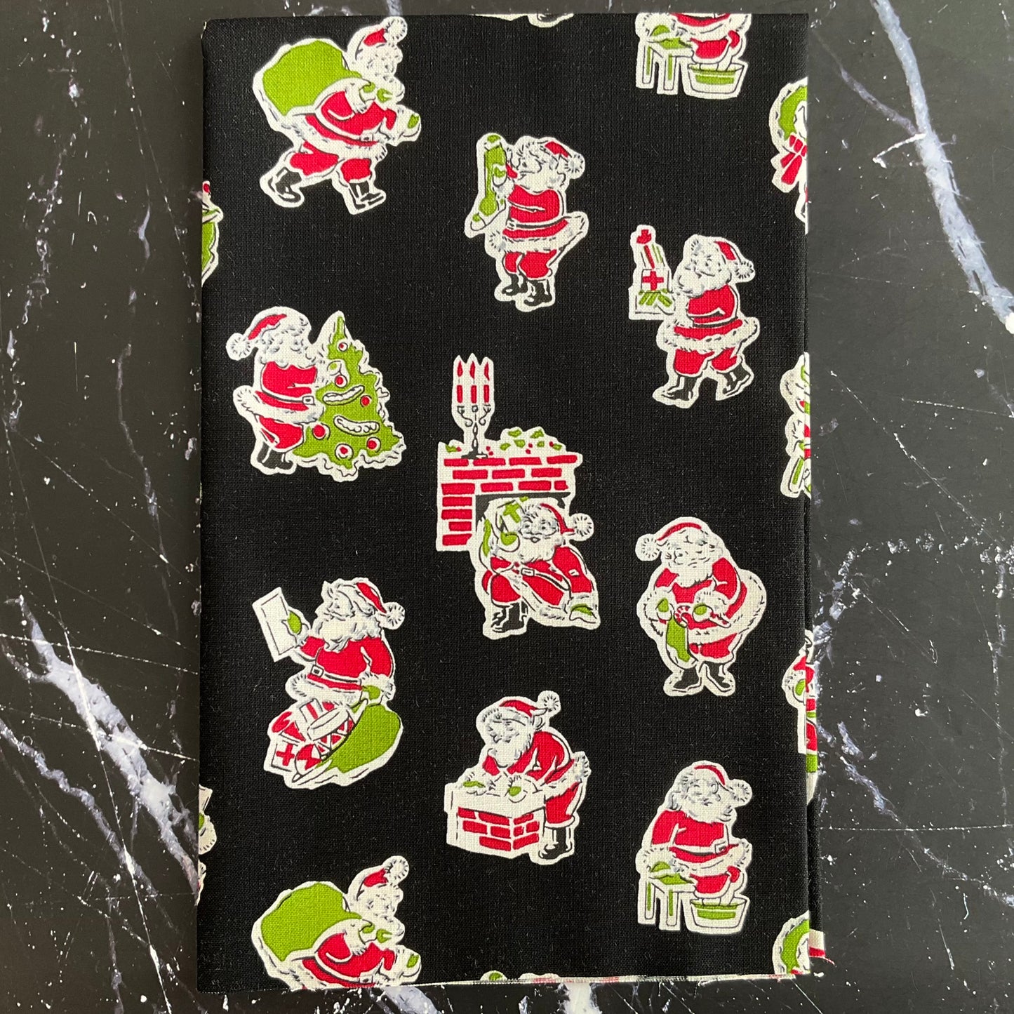 My Childhood Christmas by Stacy West - Santa and Chimney Black 1403-99