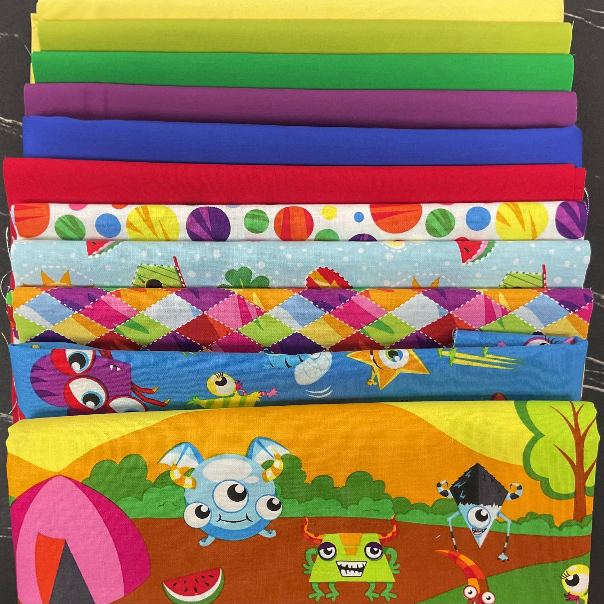 My Very Silly Monster Shapes by Tim Read : A Monster's Life Applique Quilt Kit