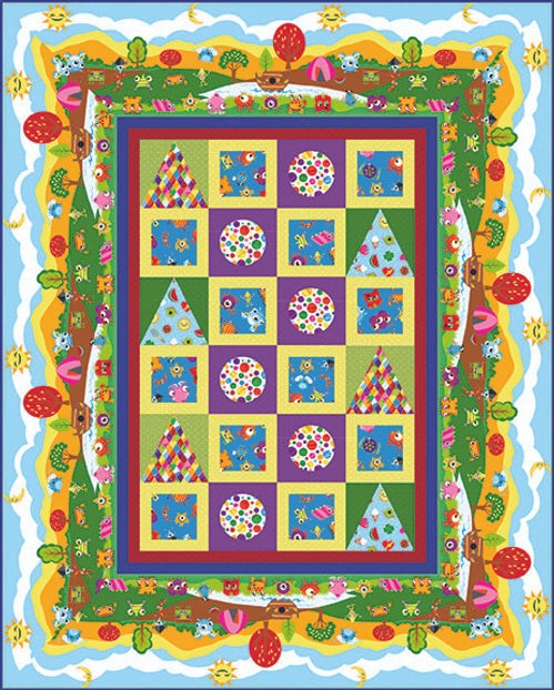 My Very Silly Monster Shapes by Tim Read : A Monster's Life Applique Quilt Kit