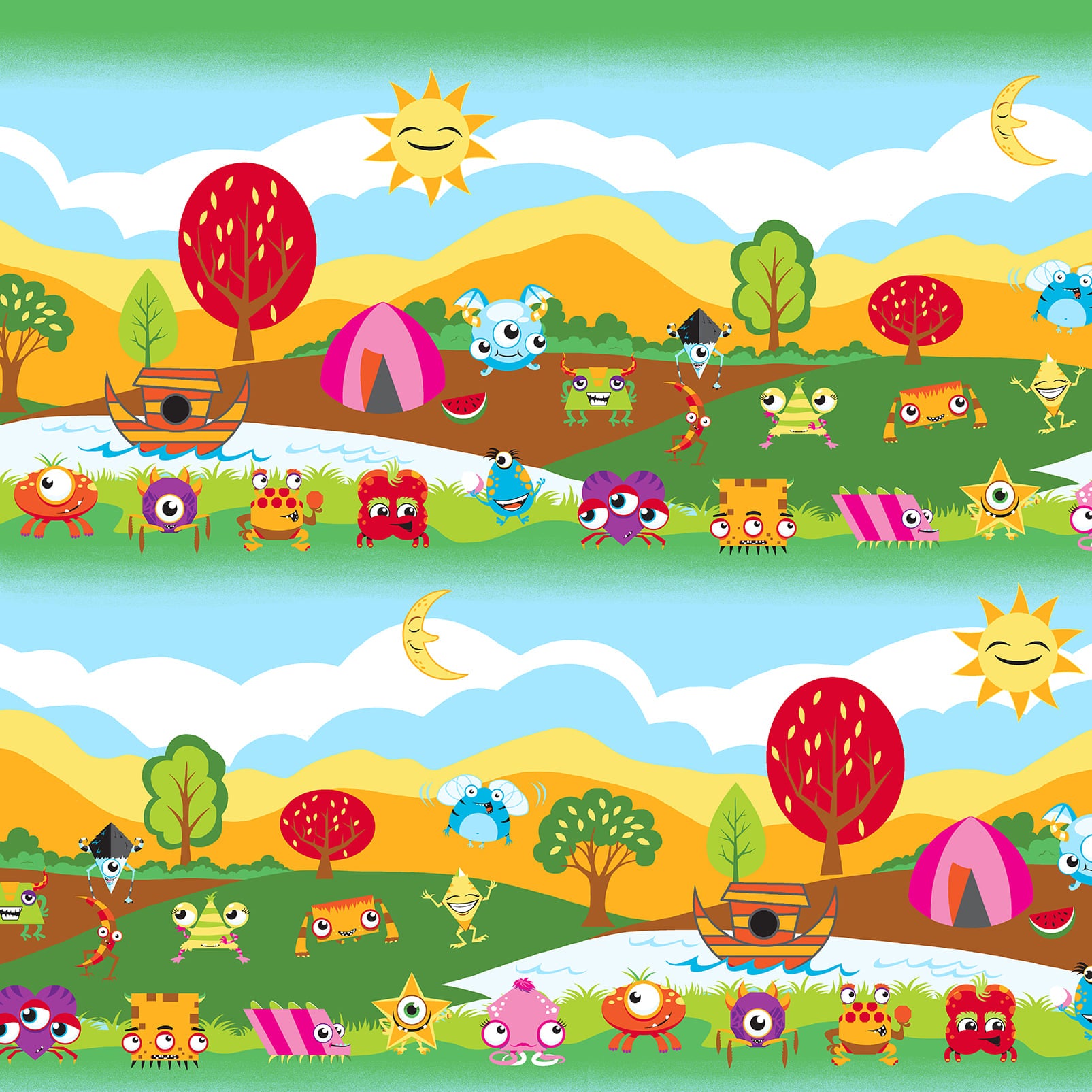 My Very Silly Monster Shapes by Tim Read - Fabric Bundles with