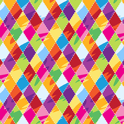 My Very Silly Monster Shapes by Tim Read : Harlequin Diamonds Multi 3403-15