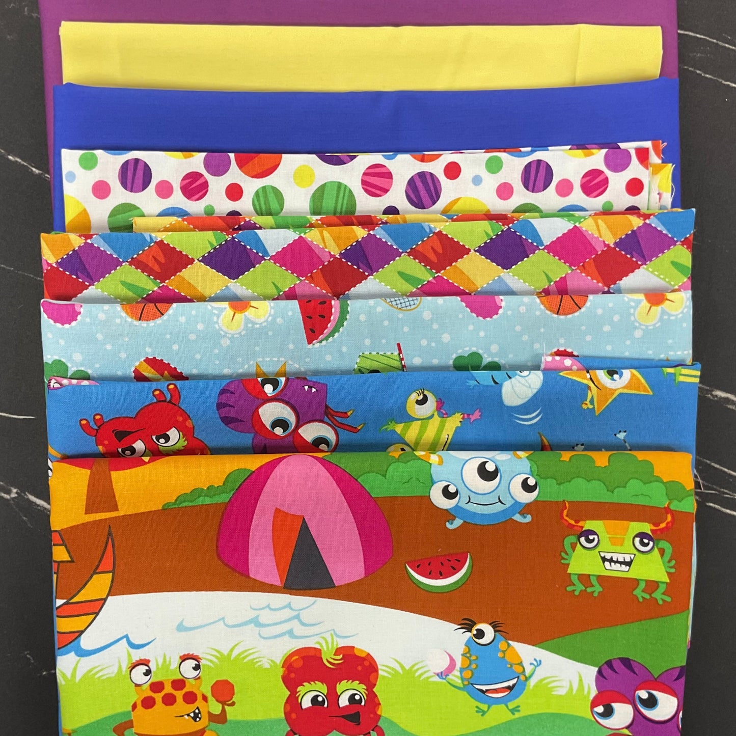My Very Silly Monster Shapes by Tim Read : Monsters Day Out Quilt Kit