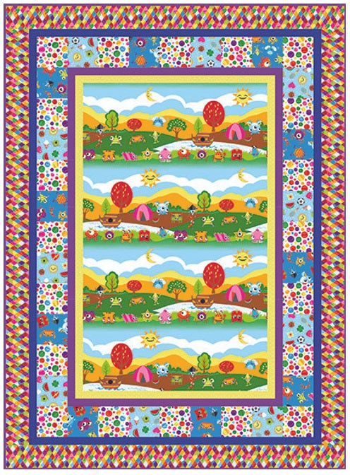 My Very Silly Monster Shapes by Tim Read : Monsters Day Out Quilt Kit