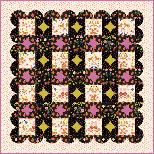 Gingham Glitz Quilt Pattern by Holly Clark Design
