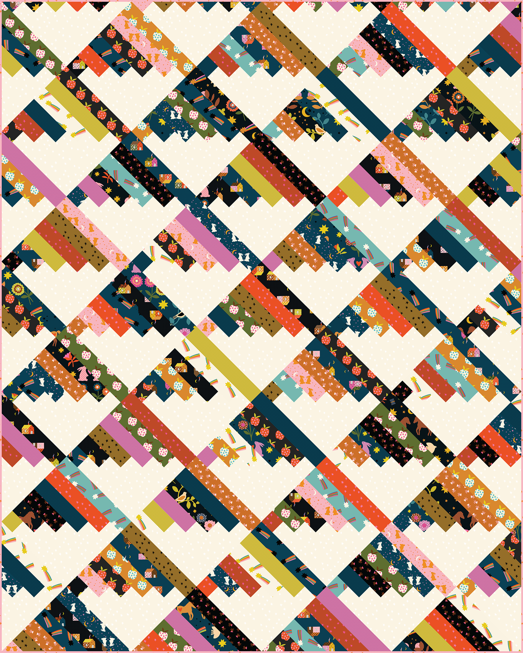 Mystic Fable by Alexia Abegg : Scrap Mountains Quilt Kit