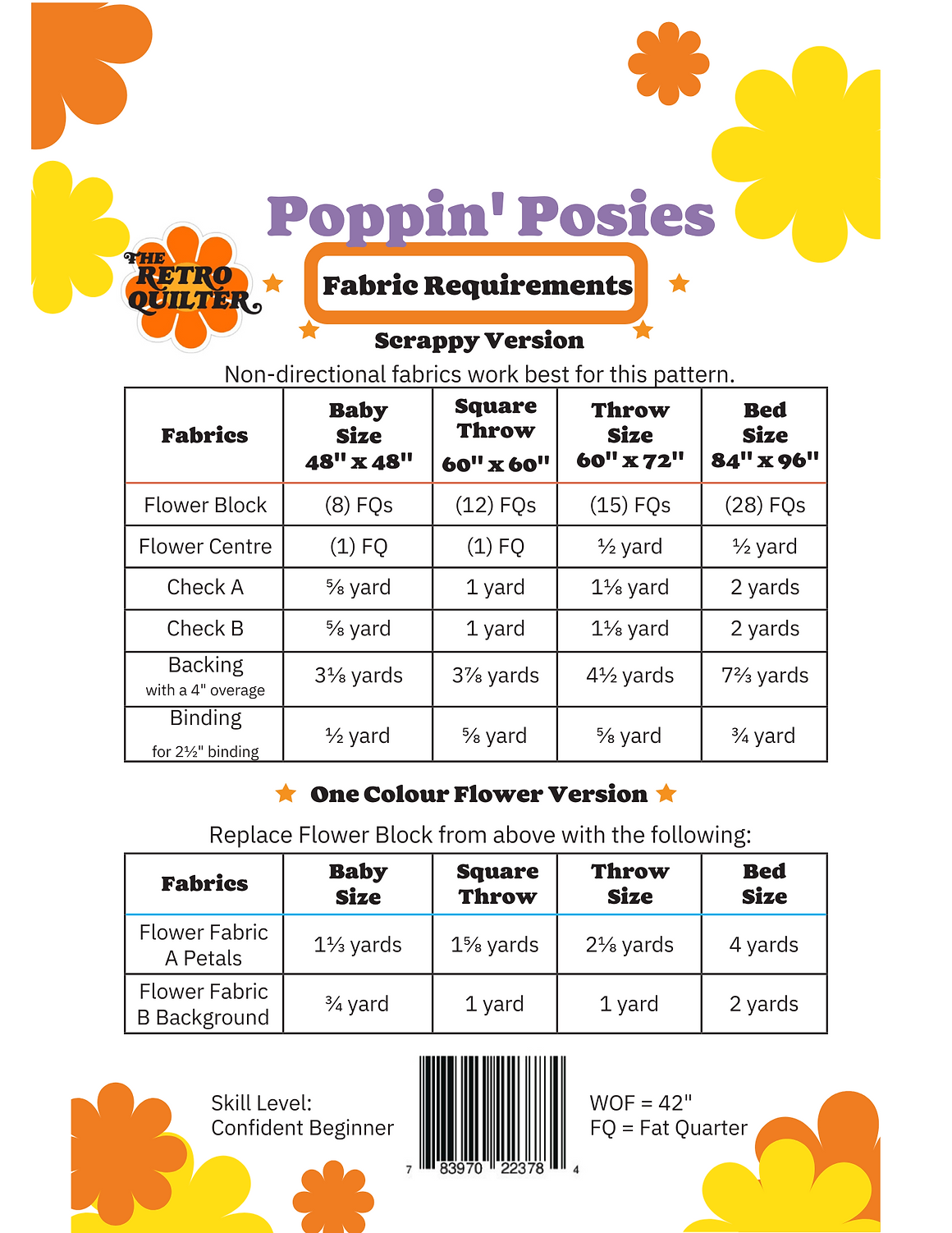 Natura by Painted Sky Studio : Poppin' Posies Quilt Kit