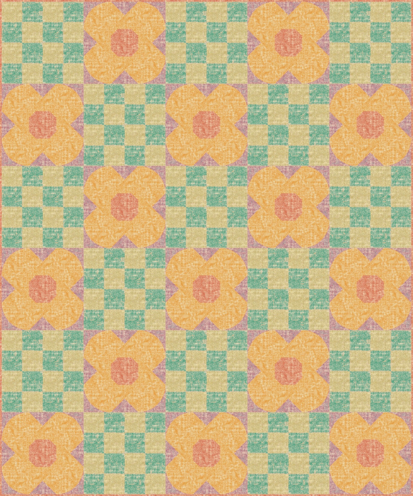 Natura by Painted Sky Studio : Poppin' Posies Quilt Kit