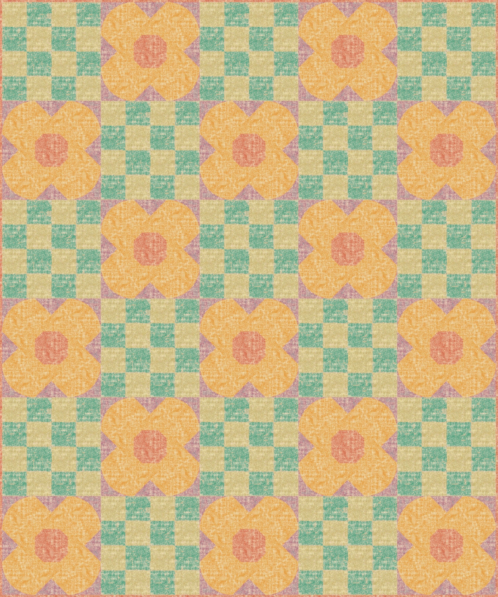 Natura by Painted Sky Studio : Poppin' Posies Quilt Kit