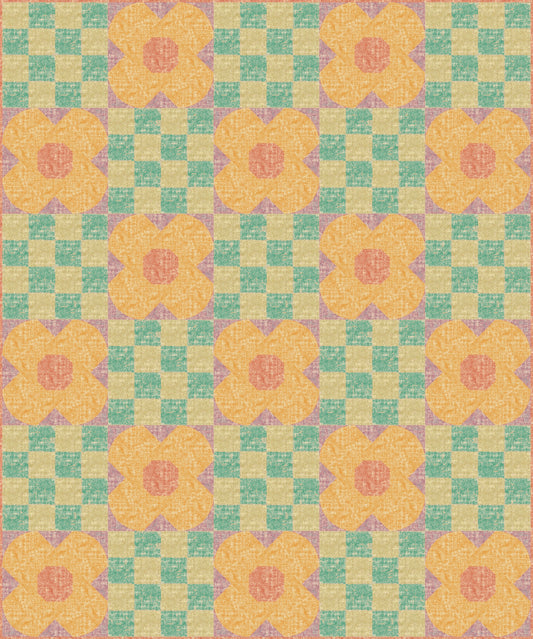 Natura by Painted Sky Studio : Poppin' Posies Quilt Kit