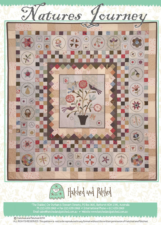 Nature's Journey Applique Quilt Pattern by Hatched & Patched