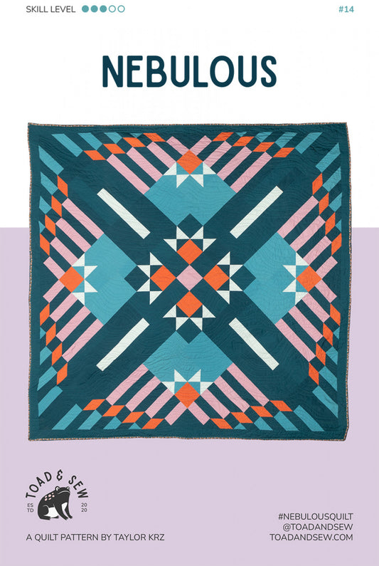 Nebulous Quilt Pattern by Toad & Sew