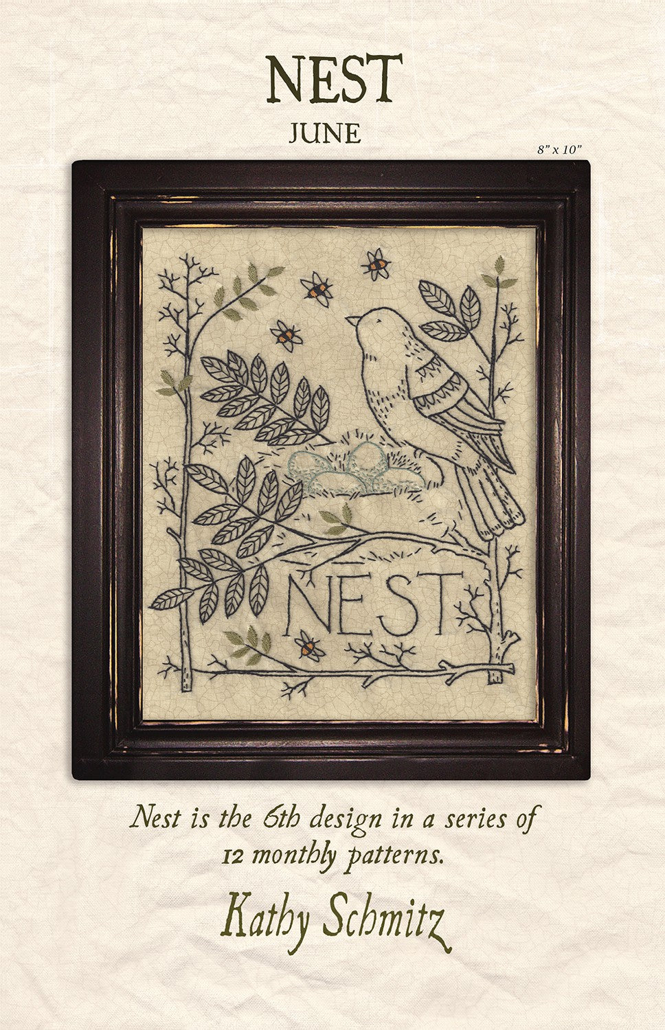 Nest Embroidery Pattern by Kathy Schmitz - June