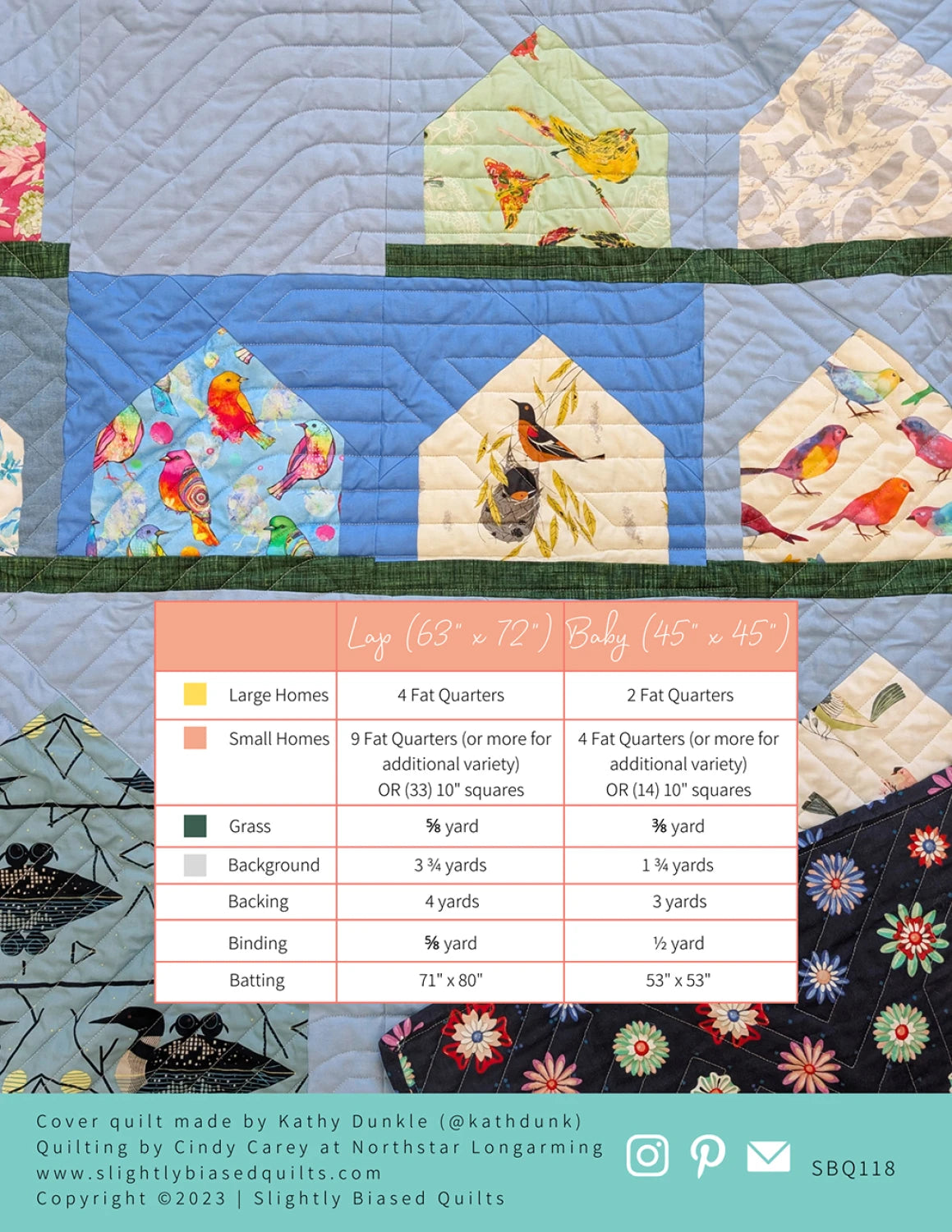 Nest Quilt Pattern by Slightly Biased Quilts