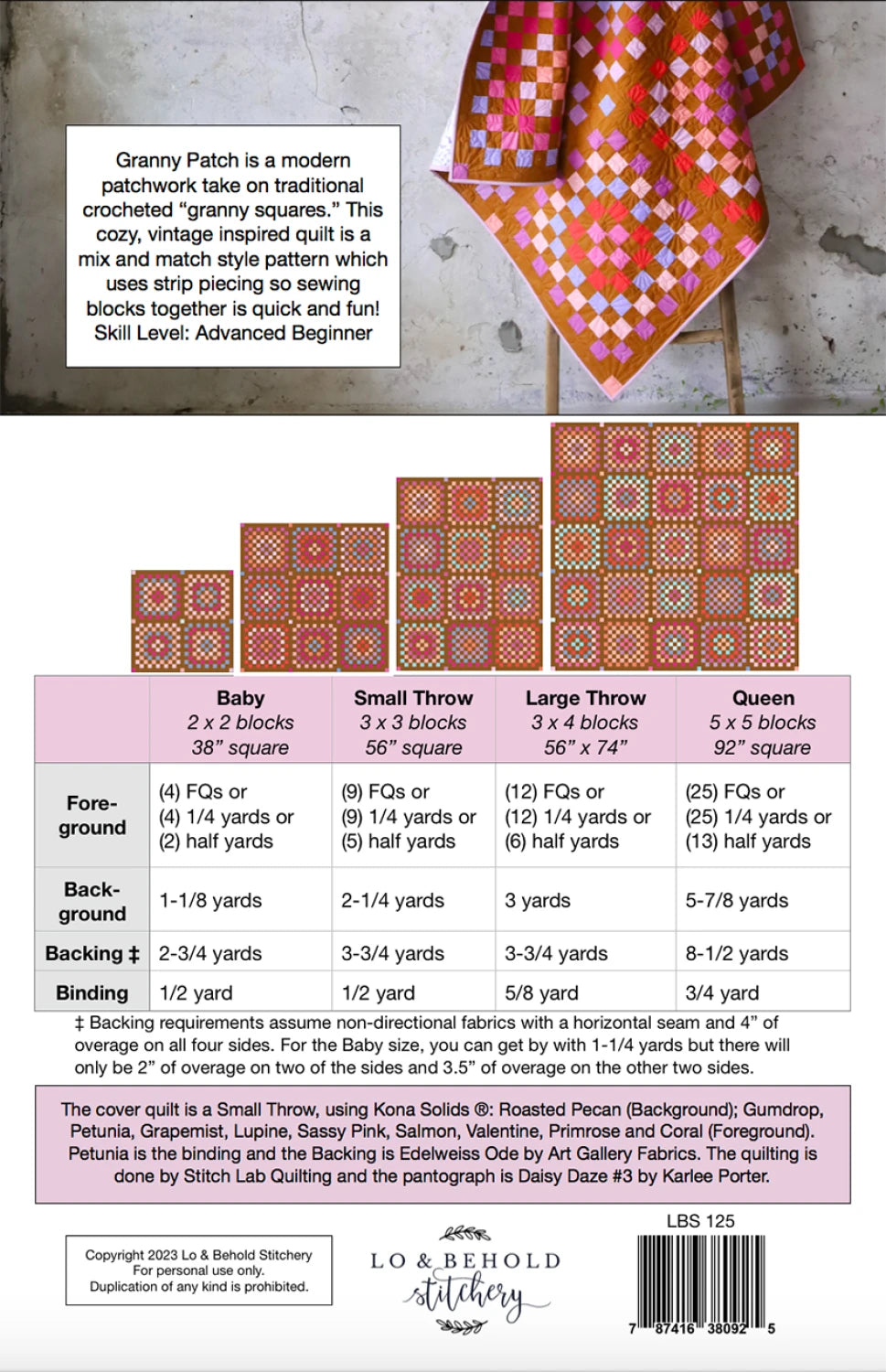 Nest by Ghazal Razavi : Granny Patch Quilt Kit