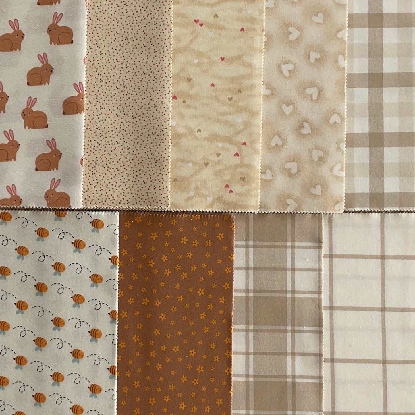 Neutral Flannels Mix by Robert Kaufman : Layer Cake