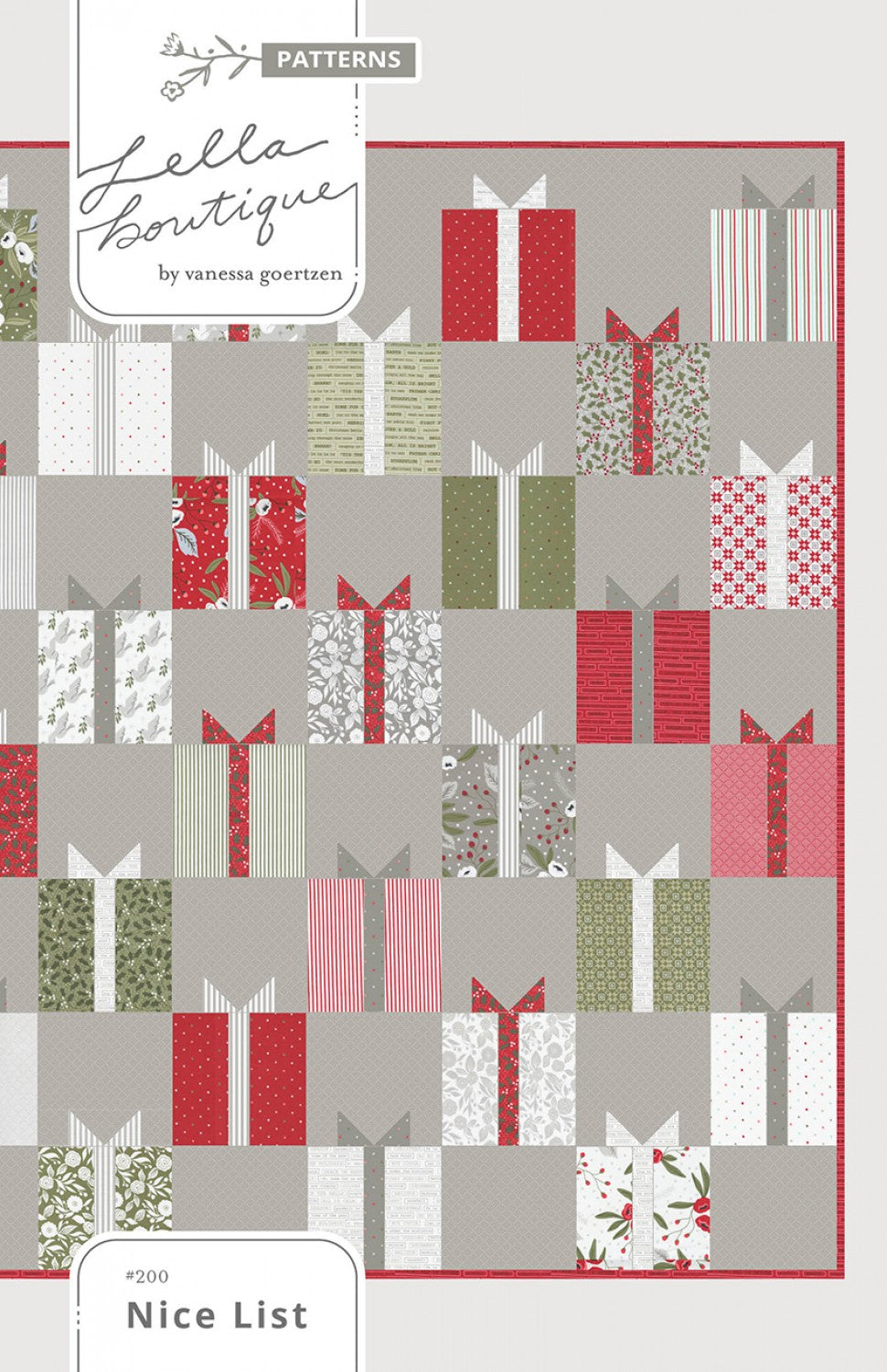 Nice List Quilt Pattern by Lella Boutique