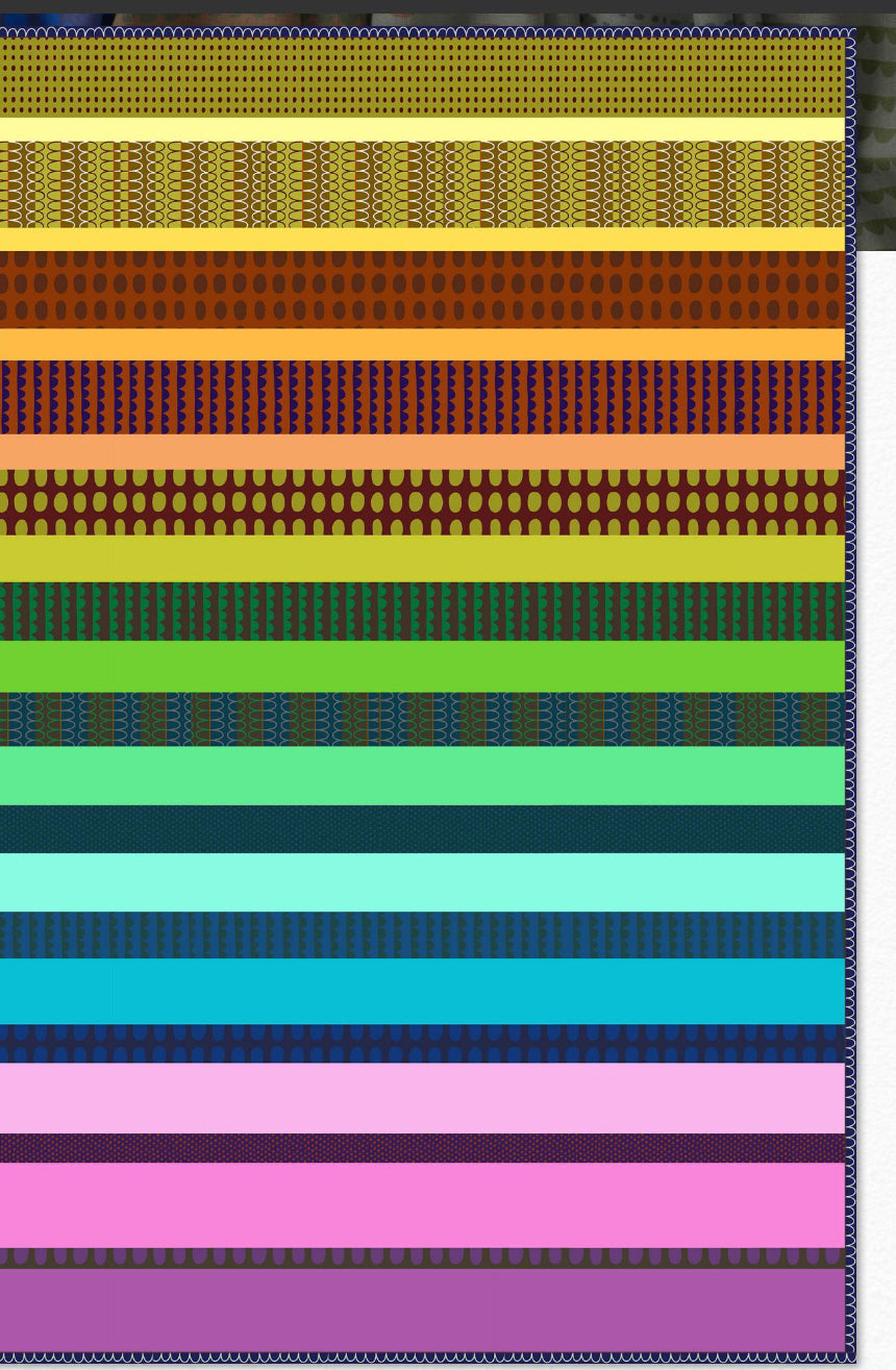 Night Rainbow by Deborah Fisher : Rainbow Stratum Quilt Kit - 1 Left!