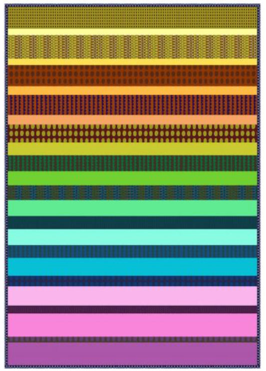 Night Rainbow by Deborah Fisher : Rainbow Stratum Quilt Kit - 1 Left!