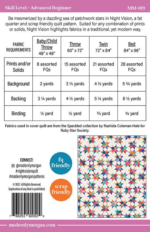 Night Vision Quilt Pattern by Modernly Morgan