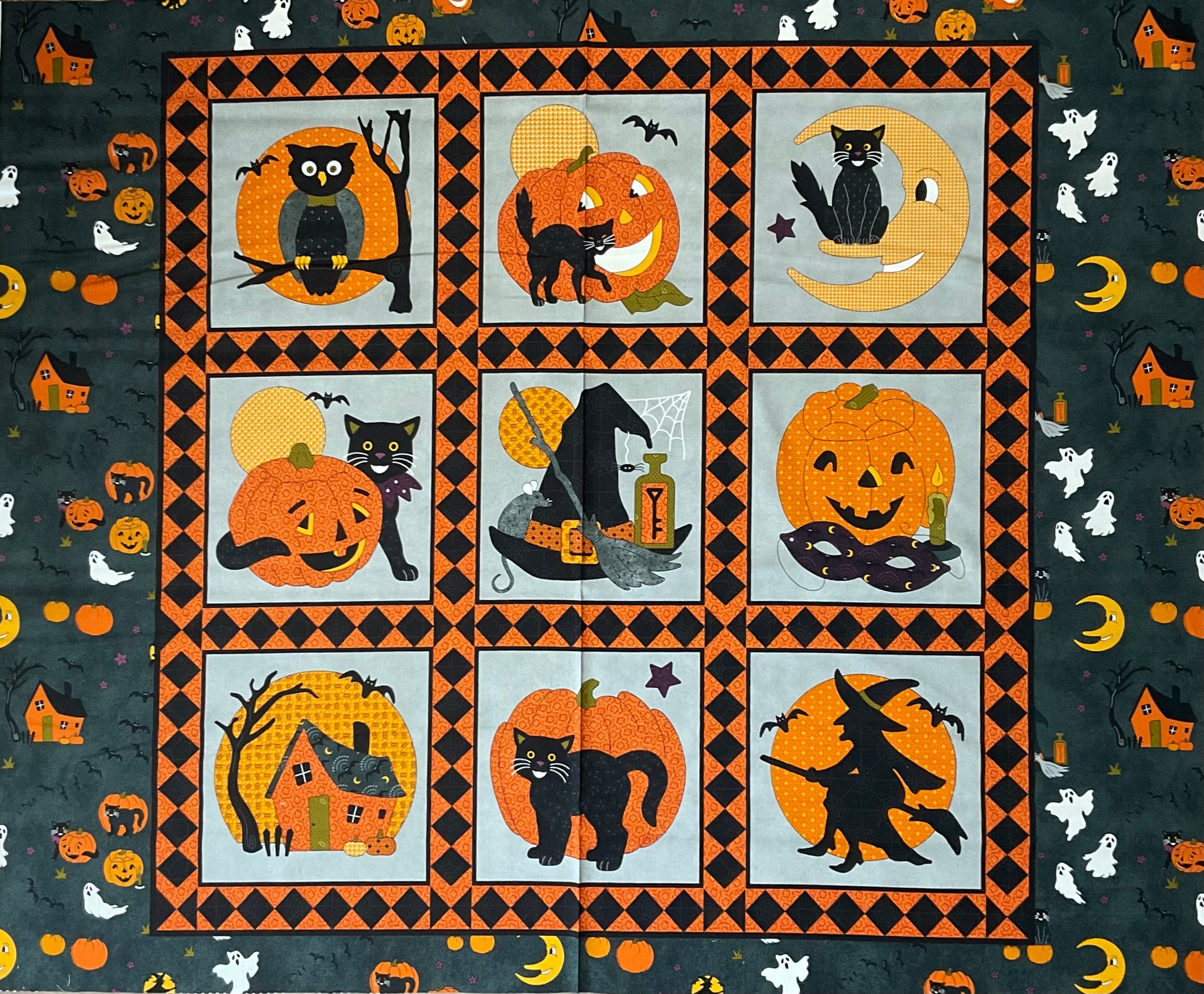 No Tricks, Just Treats by Hannah West ~ Ahoy Quilt Kit - 1 Left!